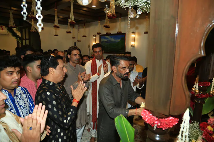 celebration of Maharashtra Chief Minister Eknath Shinde's Ganesh Festival