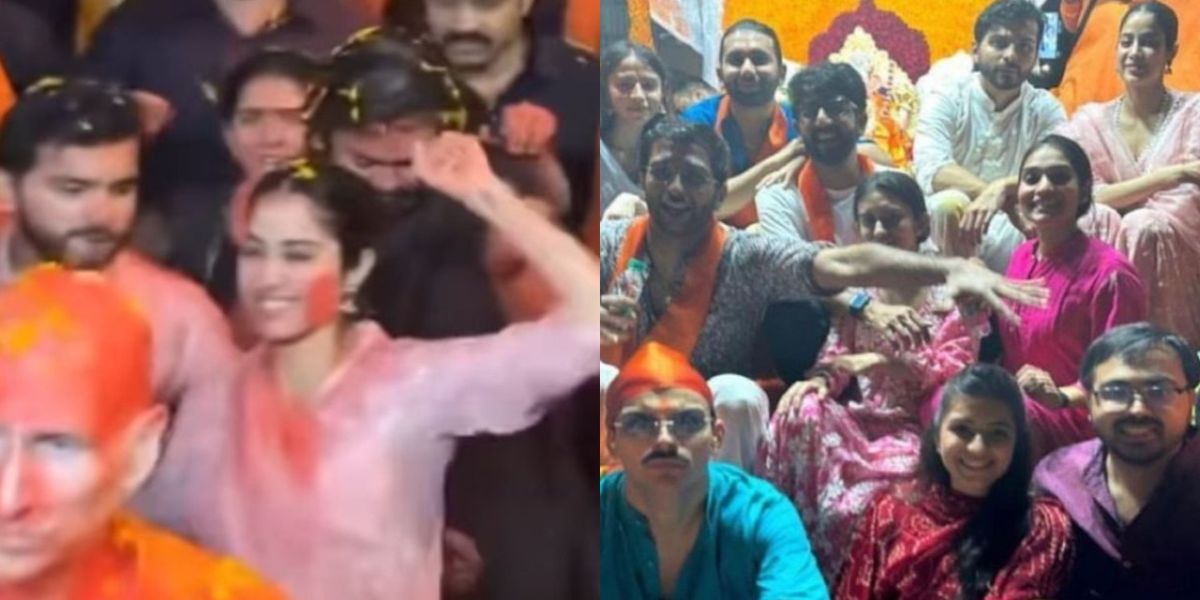 Rumors Says Janhvi Kapoor and Shikhar Pahariya Were Seen Dancing Together at Ambani's Ganpati Visarjan Celebrations!